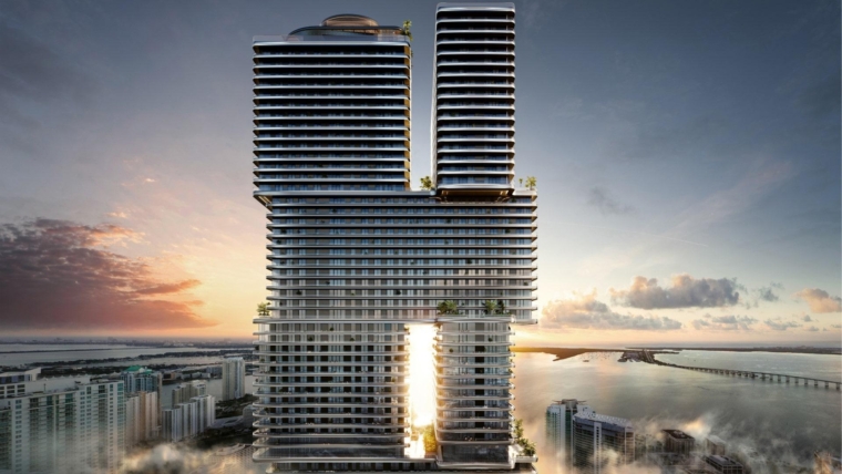 Se anuncia la torre Mercedes-Benz de 67 pisos en Brickell, en color 'plateado técnico'